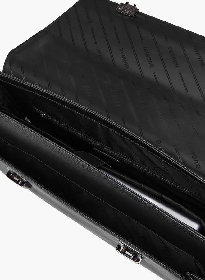 DUCHINI BLACK Men Detachable Strap Portfolio Bag for Men | Best Price UAE